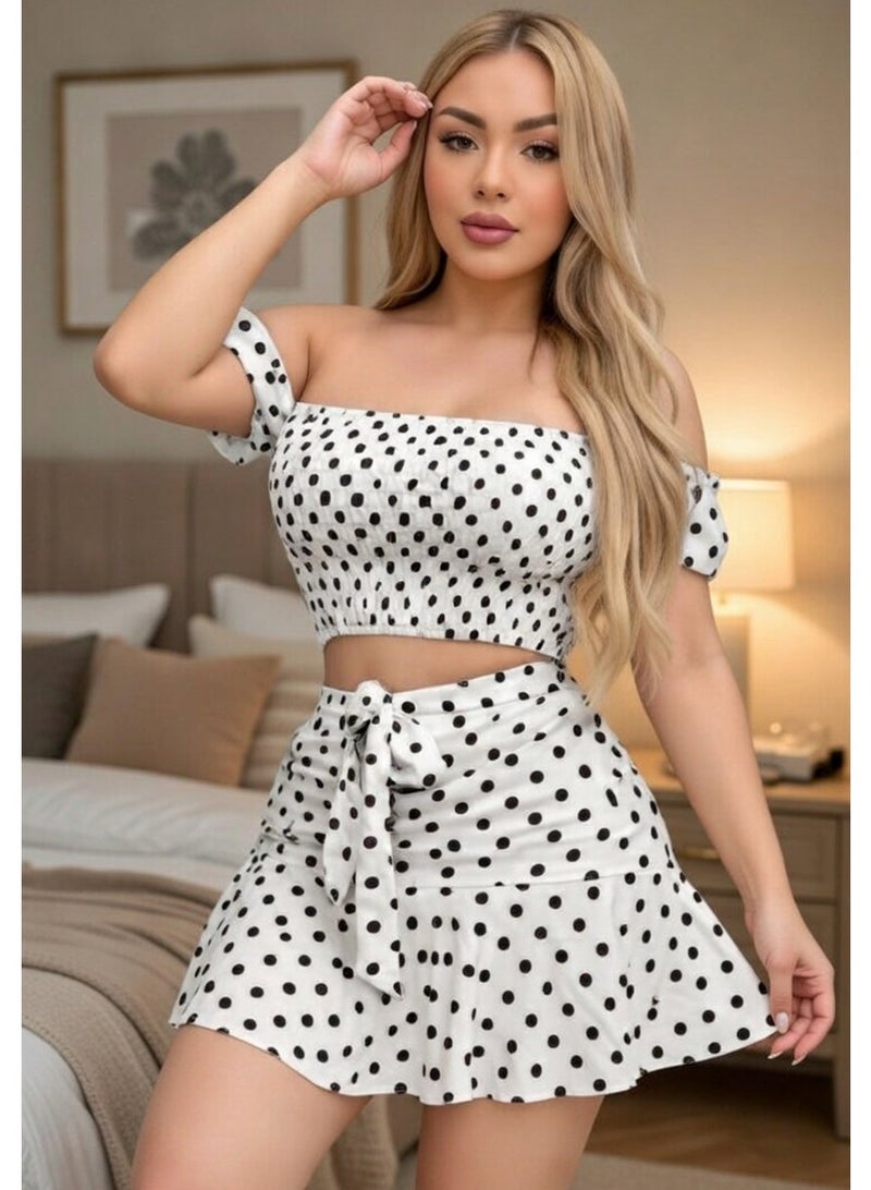 Sexy Lingerie Babydoll Short Nightgown Elegant Women's Nightdress by Four H Code 013 - Image 1